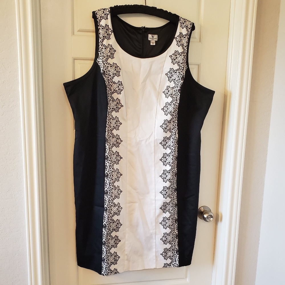 Black & White Sheath Dress
